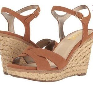 Sam Edelman Tan Wedge Sandals